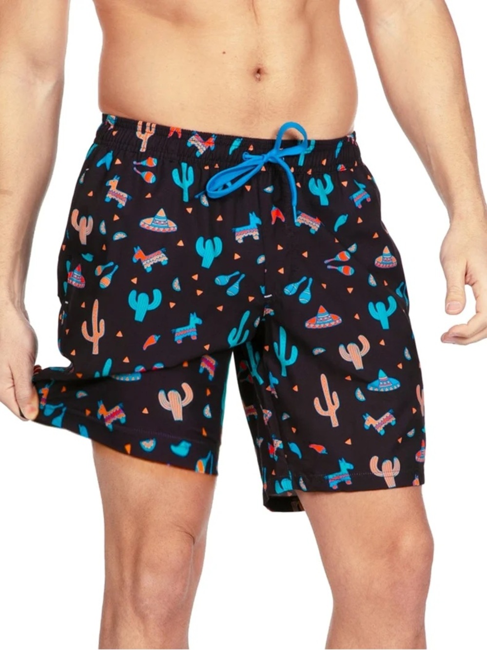 TIPSY ELVES Midnight Fiesta Stretch Swim Trunks Lined Size 3XL